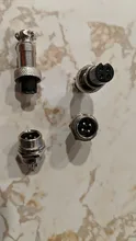 Male Wire-Panel-Connector Socket-Plug Aviation Plastic GX12 with Cap-Lid 1set 2/3/4-/..