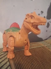 Dinosaurio eléctrico que camina, juguete de dinosaurios brillantes con sonido, modelo de animales para niños, regalo interactivo