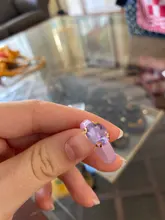 HUANZHI-Conjunto de anillos redondos de resina acrílica para mujer, colorido cuadrado geométrico, con diamantes de imitación, regalo de fiesta, 2021