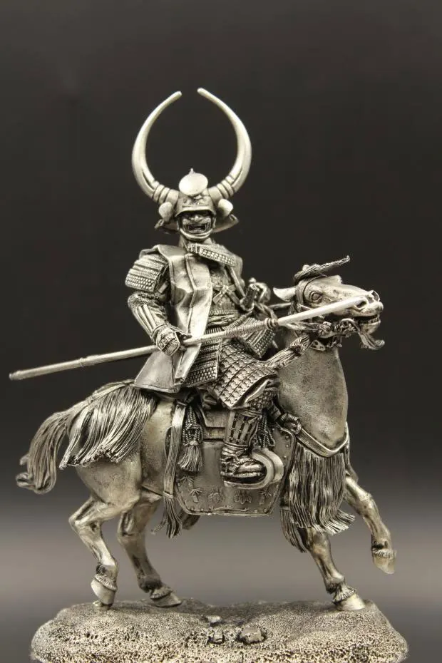 1:18 Масштаб 90 мм оловянный Металл броня самурайская Статуэтка японский Azuchi-Momoyama период фигура DIY сборка статического солдата Модель