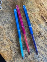 3 unids/lote lentejuelas arte de uñas cepillo dibujo de pintura de la pluma de herramienta de diseño la manicura/7/9/11mm acrílico de decoración de Gel UV herramientas