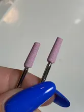 HYTOOS 7 unids/set corindón uñas taladro 3/32 Rotary piedra cerámica Burr cortadores para manicura accesorios de uñas herramienta