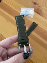 Correa de reloj de cuero mate para hombre y mujer, accesorio de marca de lujo, Vintage, 7 colores, 18mm, 20mm, 22mm, 24mm