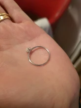 ZHOUYANG-Anillo delicado delgado de estilo minimalista con una mini perla, joyería fina, color amarillo claro dorado