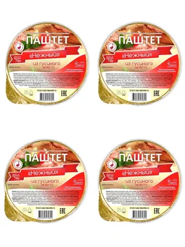 

Pate "gentle" from goose meat 70 gr., 4 PCS lot