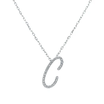 

Silver necklace with cubic zirconium sunlight sample 925