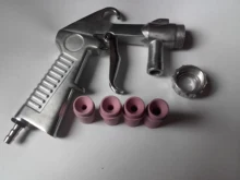 Pistola de pulverización de chorro de arena, herramienta abrasiva, boquillas de cerámica, Kit de puntas, herramientas neumáticas
