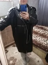 Jacket Coat Oversized Nerazzurri Long-Sleeve Drop-Shoulder Black Plus-Size Womens Zipper