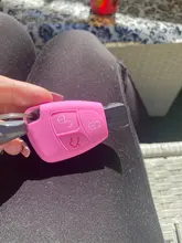 DWCX-funda de silicona de 3 botones para mercedes-benz, funda protectora de llave a distancia, compatible con CL55, CL600, CL65, C230, C240, C280, C320