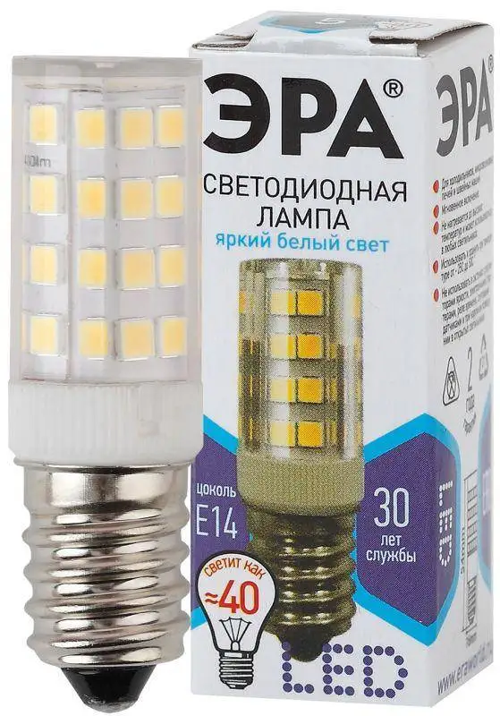 Лампа светодиодная T25-5W-CORN-840-E14 400лм ЭРА Б0033031 5 шт |
