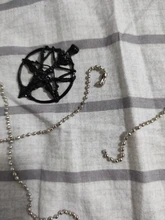 Collar de cadena con colgante de cabeza de cabra y calavera, joyería Vintage, pentagrama, hombre y mujer