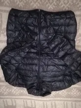 Chaqueta de plumón con cuello levantado para hombre, Parka ultraligera, prendas de vestir portátiles, a prueba de viento, chaqueta de plumón de pato blanco, 6XL, Otoño e Invierno