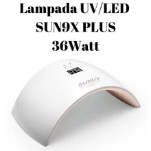 Светодиодный светильник SUN9xPLUS 36 Вт для геля для ногтей УФ/светодиодный гель для ногтей реконструкция ногтей маникюр и педикюр дизайн ногтей