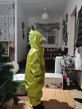 Children Raincoat Pants Jumpsuit Dinosaur Girls Baby Waterproof Kids Cartoon Hooded One-Piece