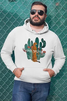 

Angemiel Wear Cactus And Çitanın White Men 'S Hooded Sweatshirt