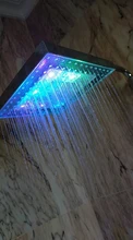 2020 New LED Rainfall Shower Head Square Shower Head Automatically RGB Color-Changing