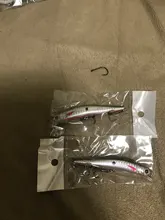 3D Eyes Floating Minnow Wobblers Fishing-Lure Laser Crankbait Aritificial Hard-Plastic