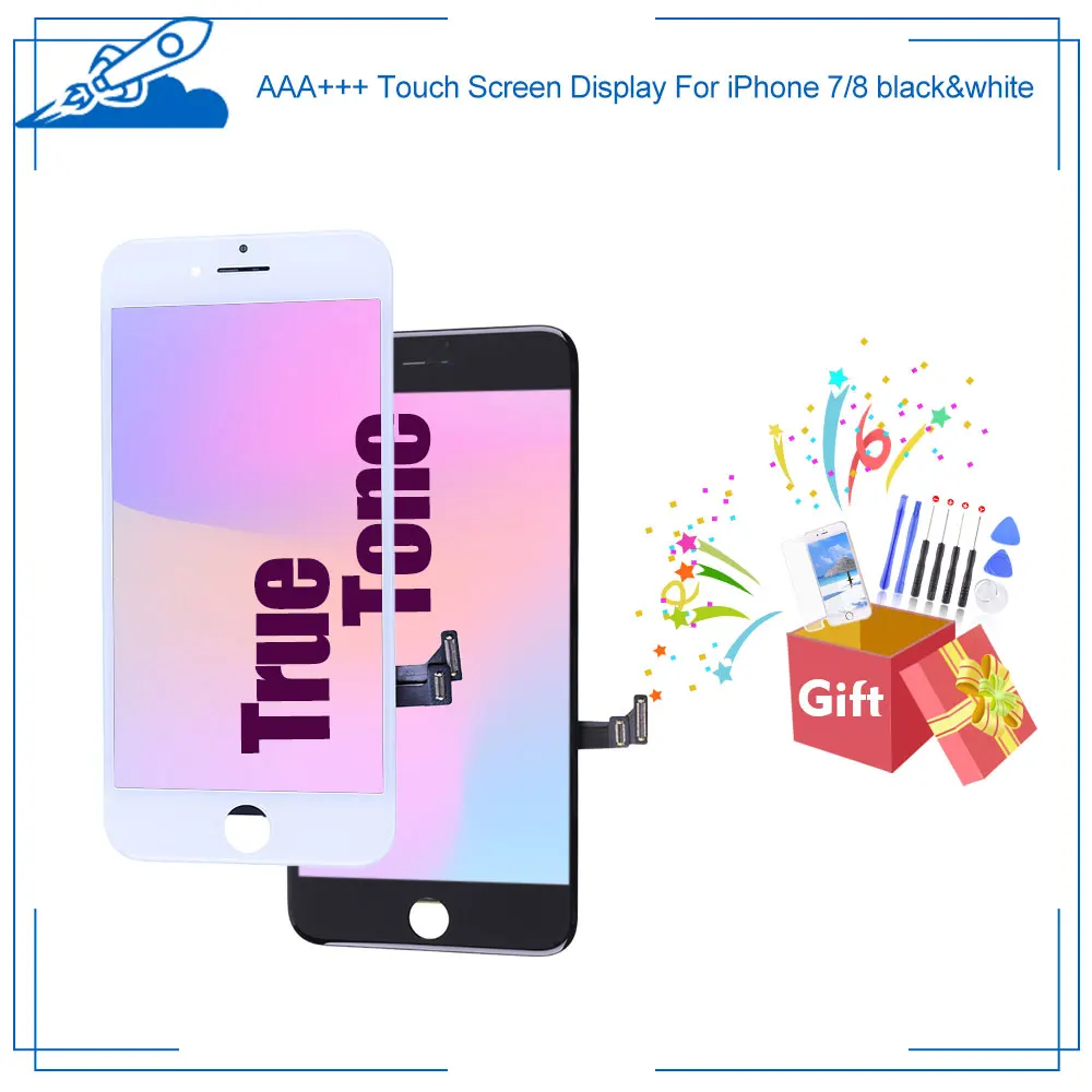

Grade AAA+++ For iPhone 7 8 LCD With 3D Force LCD Touch Screen Digitizer Assembly Parts For iPhone7 Display True Tone Supported