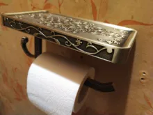 Rack-Accessory Toilet-Paper-Holder Bathroom-Storage Antique Tssue Brass YT-1492B