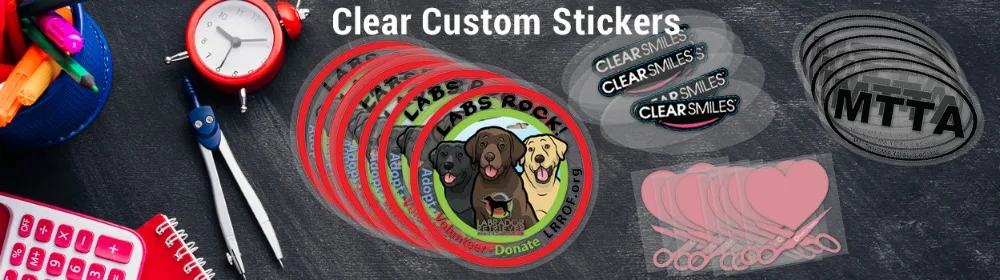 clear Custom Stickers