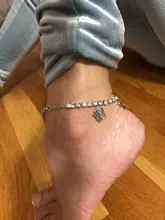 Tobillera de mariposa para mujer, cadena de tenis con diamantes de imitación, joyería para pie, tobillera de playa para verano