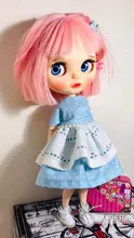 Cuerpo articulado ICY DBS muñeca blyth 1/6 bjd, piel blanca, color de ojos aleatorios, 30cm, juguete para niñas