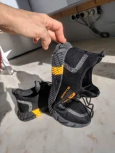 Botas de seguridad para el trabajo para hombre, zapatillas transpirables, ligeras, antigolpes, indestructibles, con punta de acero