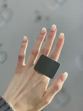 Profesional de acero inoxidable mezclados paleta ajustable anillo uñas arte cosmético base de maquillaje Gel mezclar pintura de herramienta de la manicura