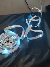 Tira de Luces Led RGB 5050 DC 12V IP20, lazo cinta Flexible diodo Bluetooth WIFI IR mando a distancia adaptador