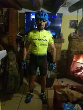 ASTANA-Ropa de ciclismo de color blanco para hombre, camisetas de ciclismo profesional con almohadilla de Gel 19D, verano, 2021