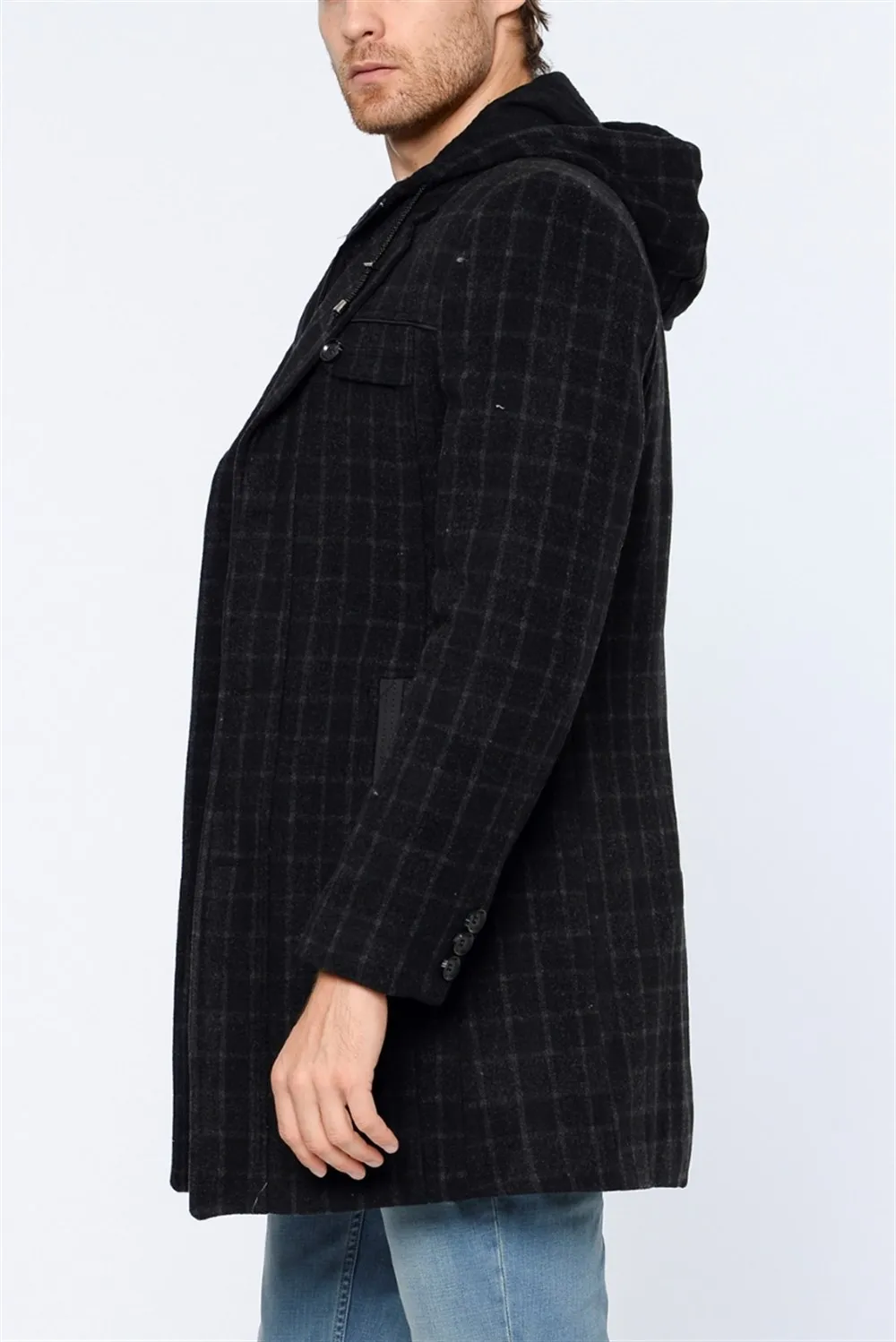 PLT8217 Пальто DEWBERRY в клетку