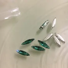 Claw-Button Garment-Accessories Beads Glass-Stone Navette Jewels Crystal Rhinestone Flatback