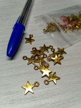 WYSIWYG 40pcs 11x8mm 3 Colors Tiny Star Charm Star Pendant For Jewelry Making