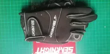 SeaKnight-guantes de pesca deportivos SK03, 1 par/lote, 3 guantes de cuero transpirable de medio dedo, equipo de pesca de neopreno y PU
