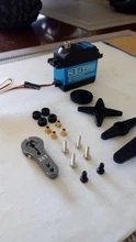 Servo motor sin núcleo para vehículos de control remoto, dispositivo de batería de alta torsión 1X 35kg, engranaje de metal digital y acero inoxidable, arduino para robótica DIY