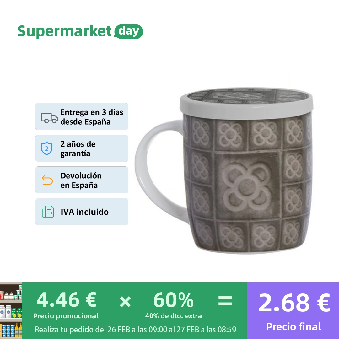 Tisana con filtro y tapa a juego Flor de Barcelona - Supermercado