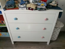 Wardrobe-Handle Cabinet-Knobs Ceramic NAIERDI Children Room Kids Moon Cartoon Star 