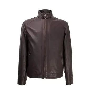 

Zerimar attractive design brown color leather jacket for man