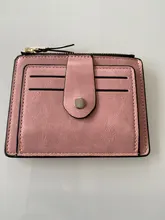 PURDORED-cartera de cuero para hombre y mujer, Tarjetero Unisex delgado con Soporte para tarjeta suave, a la moda, 1 unidad