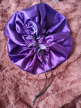 Reversible Satin Hat Bonnet Hair-Caps Head-Cover Hair-Styling-Accessories Curly Adjust