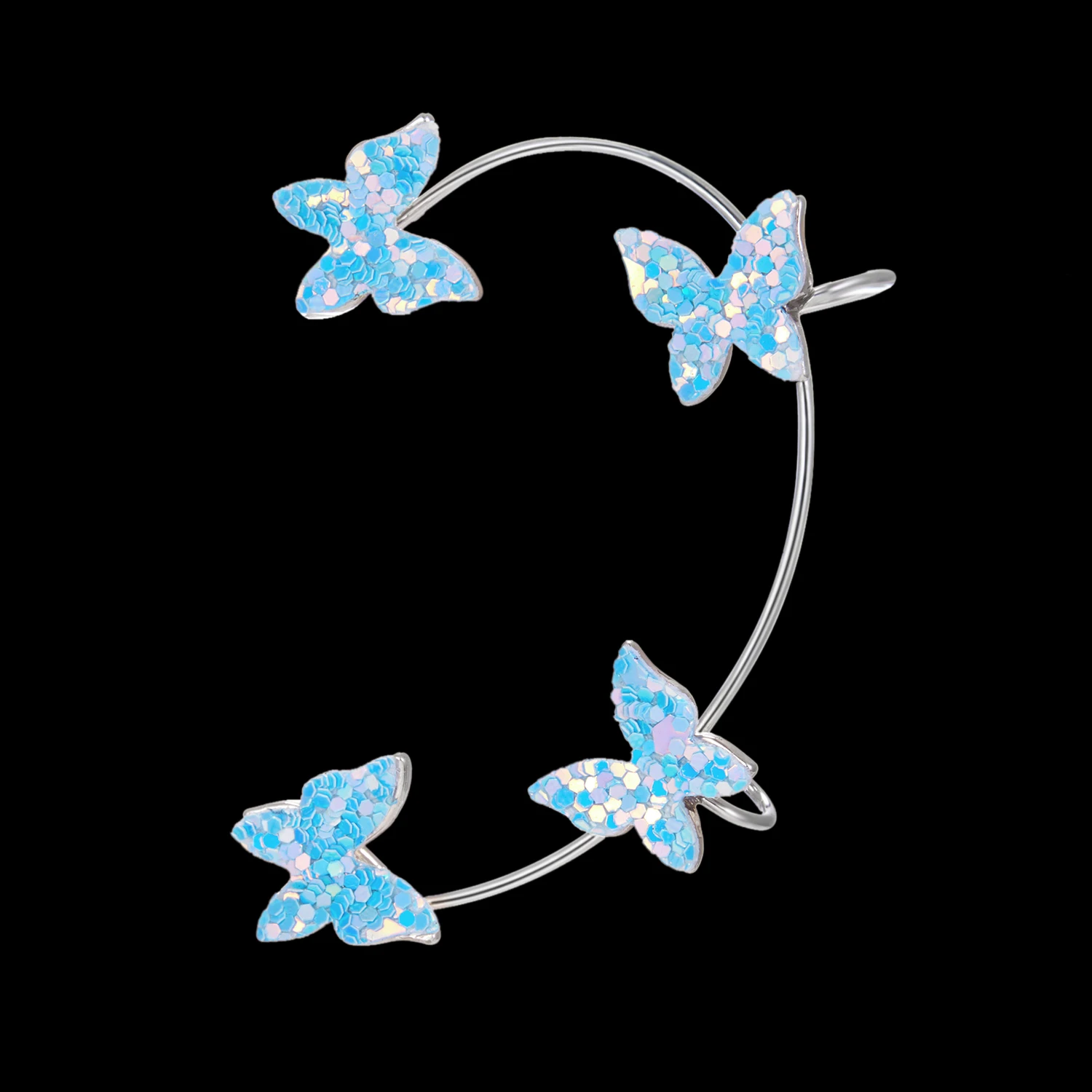Clip per orecchio a farfalla in stile coreano senza piercing per le donne Orecchini a clip per polsino dell'orecchio con zirconi scintillanti Regali di gioielli per feste di nozze  36
