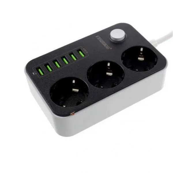Cетевой фильтр(удлинитель) Ldnio Power Socket 3 розетки 6 USB SE3631