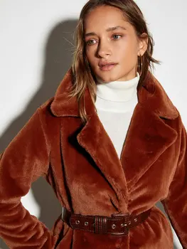 

Hooded Fur Coat