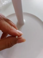 BOAKO Ins 1 Uds Mini Pendientes de diamantes para mujer 925 Pendientes tipo botón de plata fina joyería Piercing de oreja esposas Pendientes de botón Pendientes #4,1