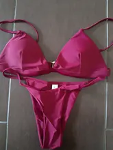 Conjunto de Bikini sólido de 9 colores, bañador Sexy de realce para mujer, traje de baño brasileño de cintura baja con cuello Halter, traje de baño de dos piezas 2021