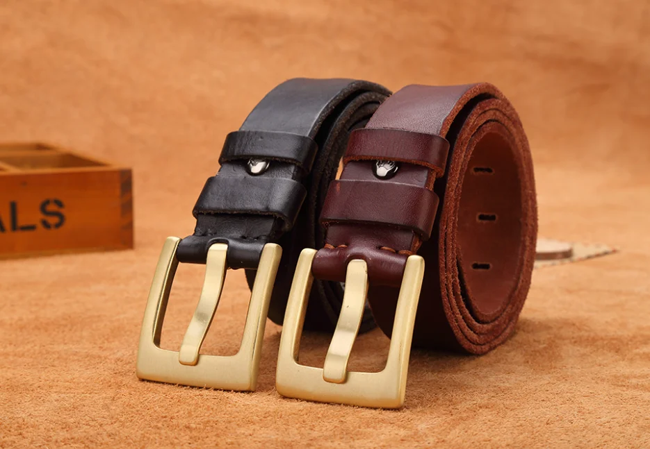 Ремень из натуральной воловьей кожи Bison Denim N71027