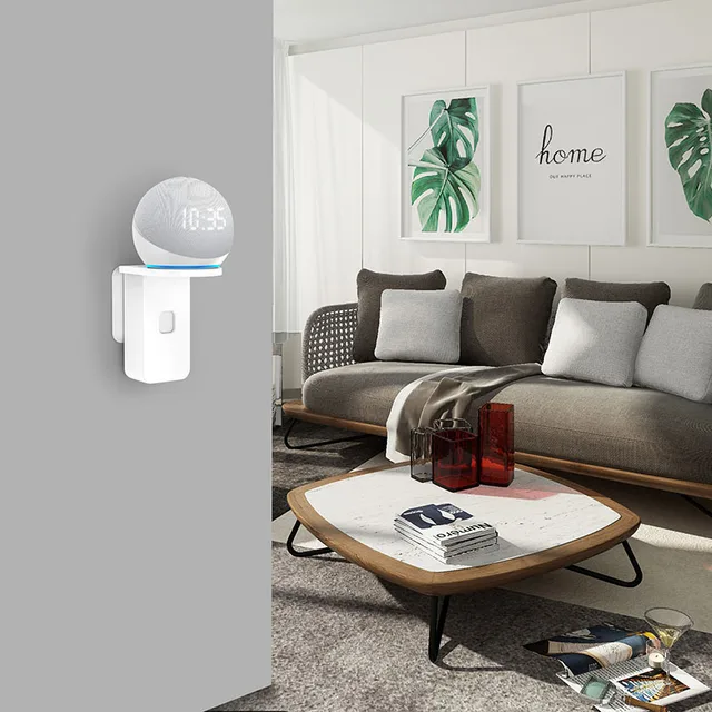 Supporto Parete Per Amazon Echo Spot - Salvaspazio Con Gestione Cavi Integrata - Foto 10