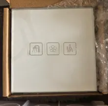 Switch Eu Glass Touch-Sensor Wall SRAN 220v Crystal Standard 1/2/3-gang Luxury