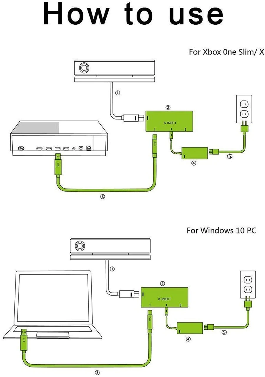 Для Xbox One S/X/Windows PC Kinect адаптер 2,0 последняя версия Датчик питания для X Box One S/X Somato сенсор y игры