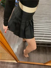 QRWR-faldas de estilo Kawaii para mujer, faldas plisadas de cintura alta, estilo coreano, 2021